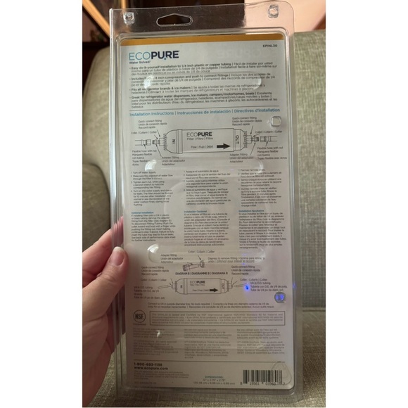 EcoPure 5 Year In-Line Refrigerator Filter - Picture 5 of 5